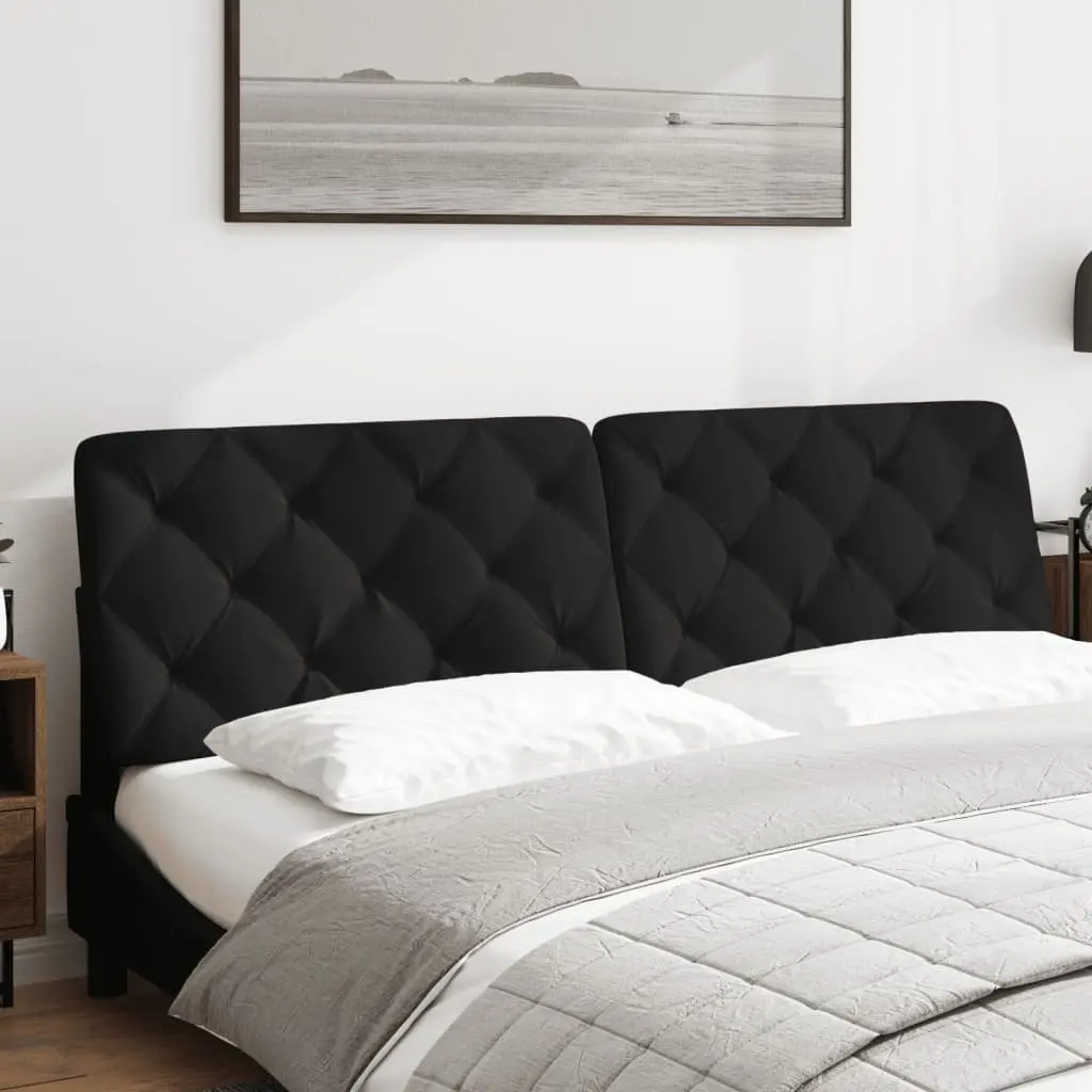 Black Velvet Headboard Cushion 180 cm
