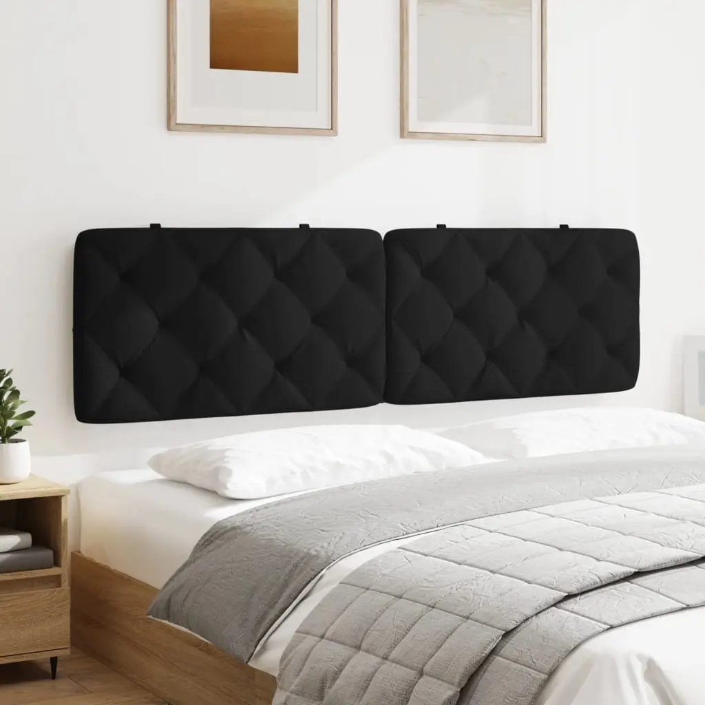 Black Velvet Headboard Cushion 180 cm