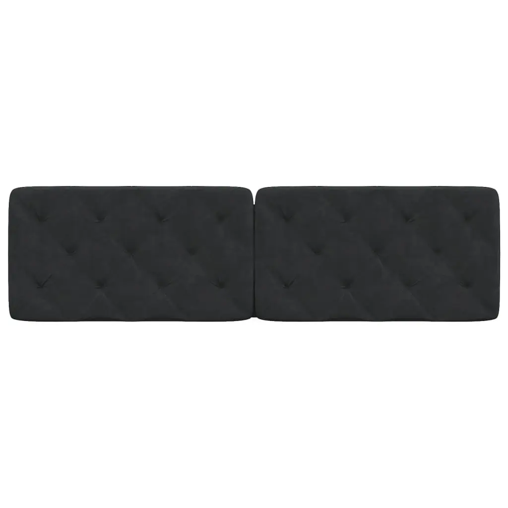 Black Velvet Headboard Cushion 180 cm
