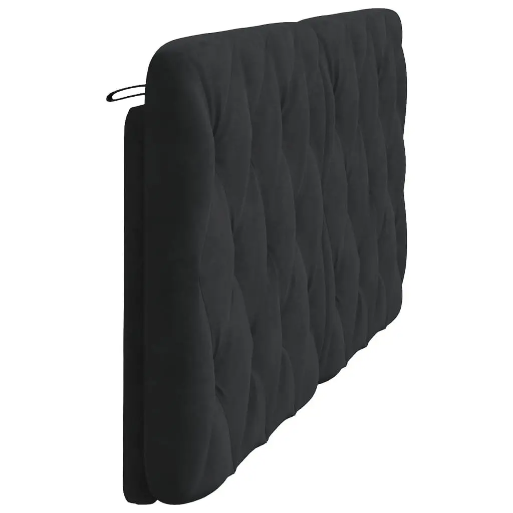Black Velvet Headboard Cushion 180 cm