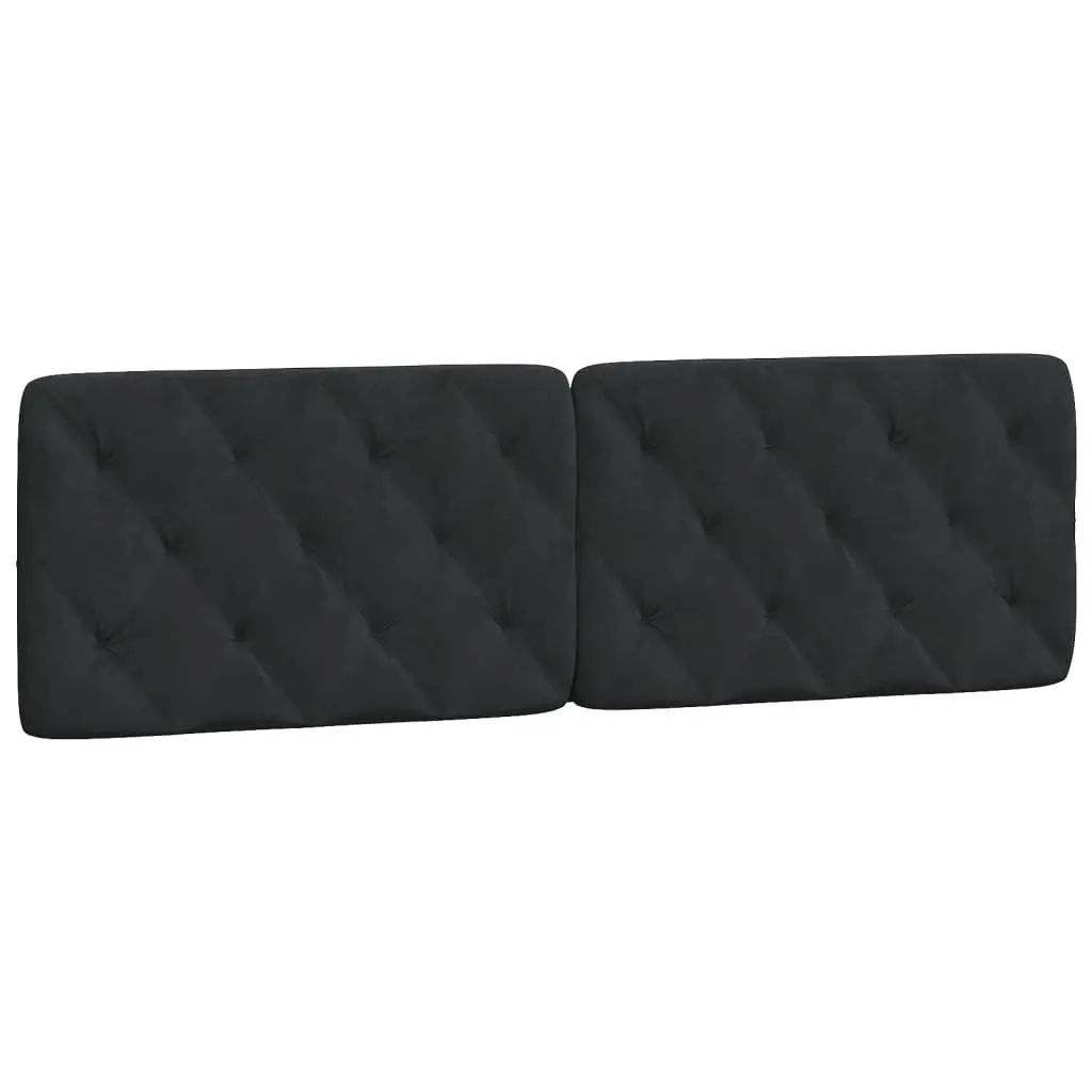 Black Velvet Queen Headboard Cushion 152cm