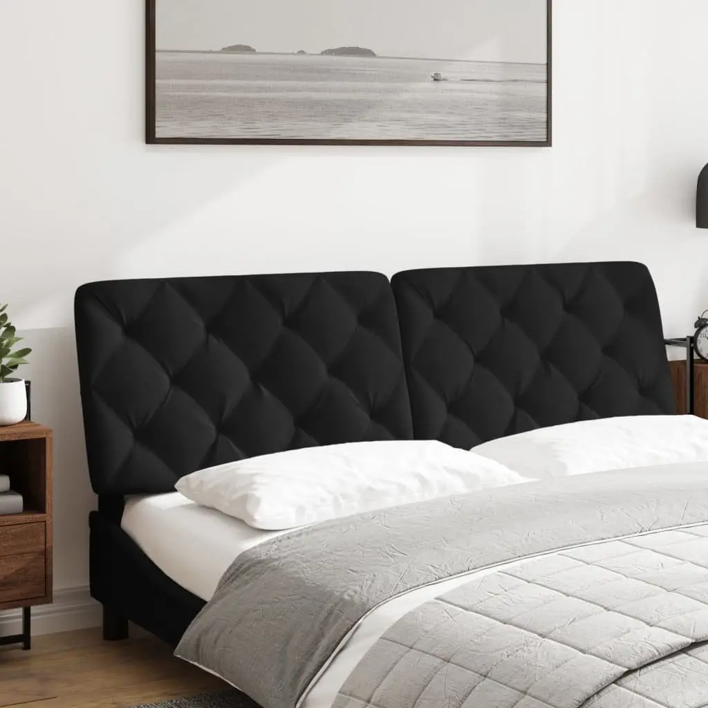 Black Velvet Queen Headboard Cushion 152cm