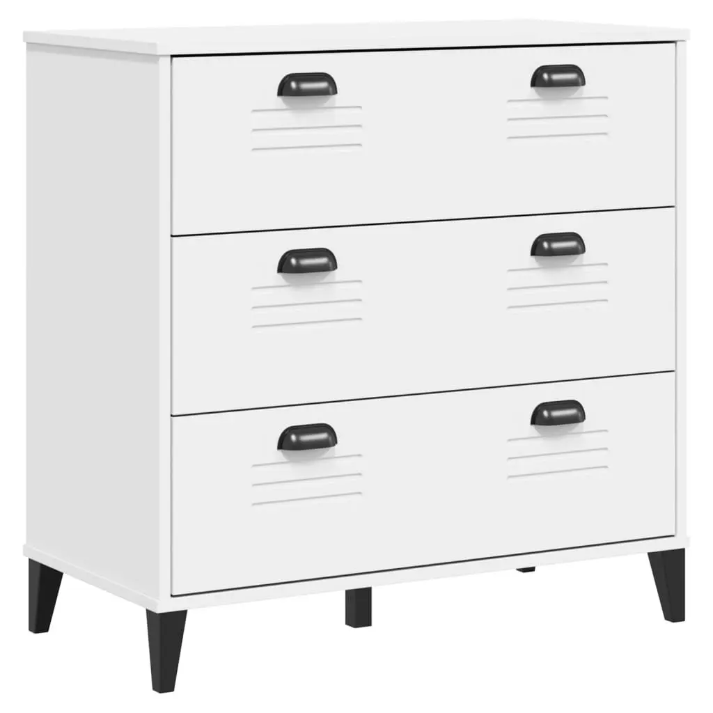 Industrial White Drawer Cabinet for Durable Storage
