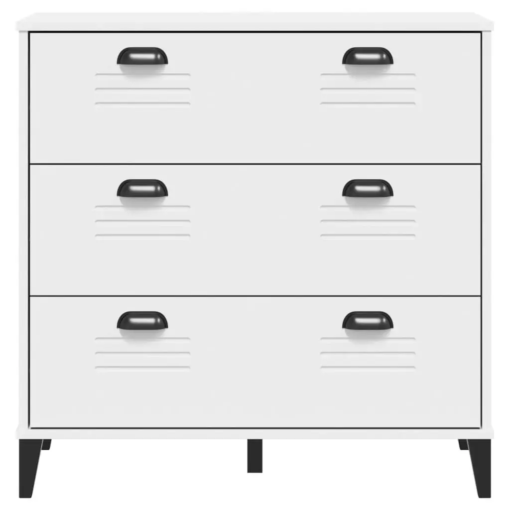 Industrial White Drawer Cabinet for Durable Storage