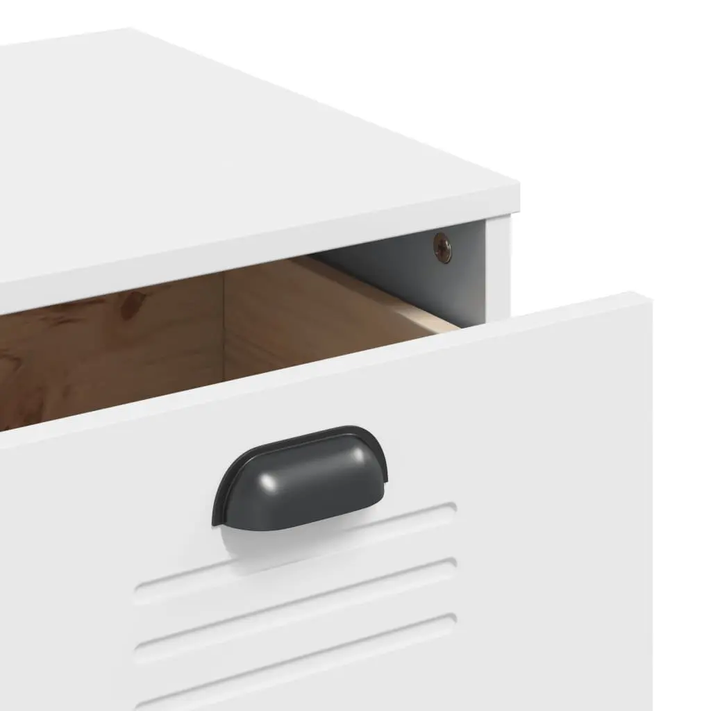 Industrial White Drawer Cabinet for Durable Storage