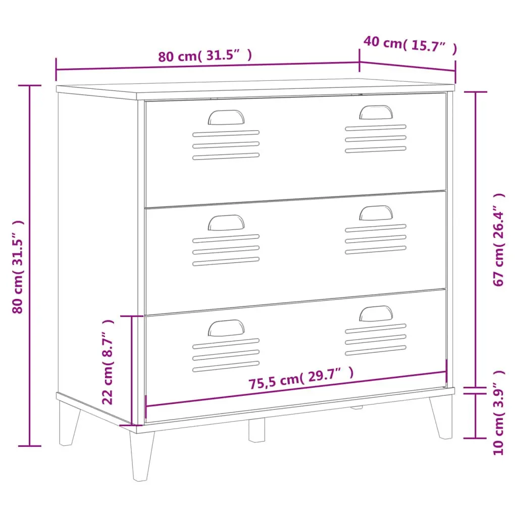 Industrial White Drawer Cabinet for Durable Storage