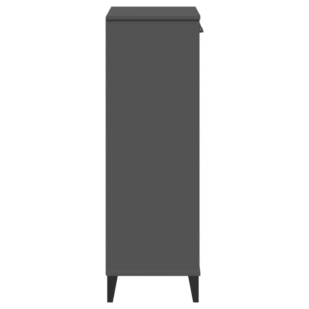 Anthracite Grey Shoe Cabinet with Durable Construction