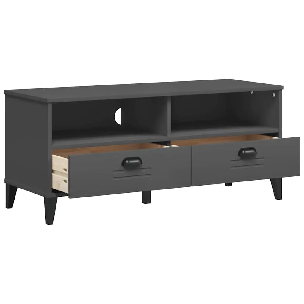 Engineered Wood Anthracite Grey TV Cabinet with Storage