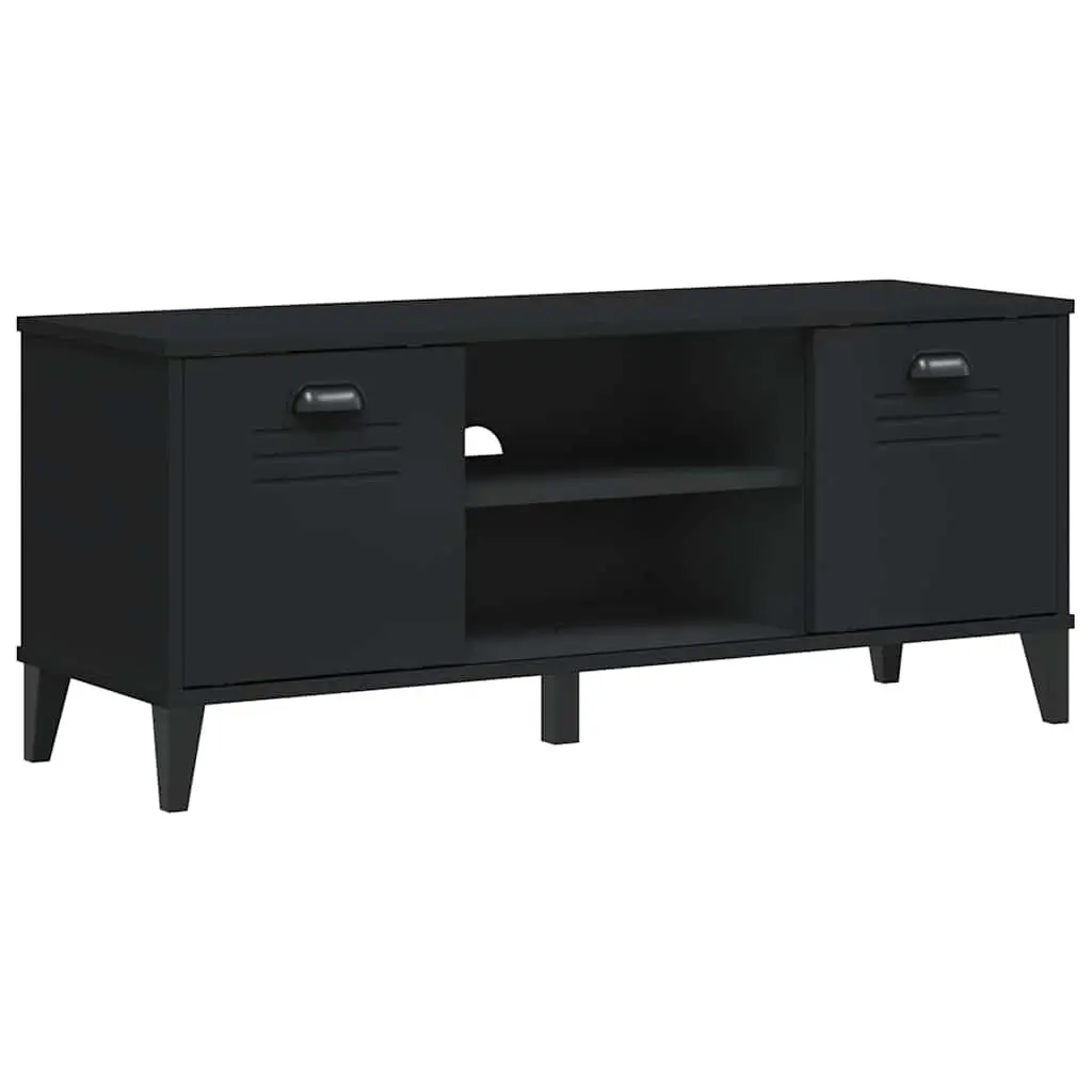 Shoe Bench Engineered Wood 106 x 35 x 45 cm Black