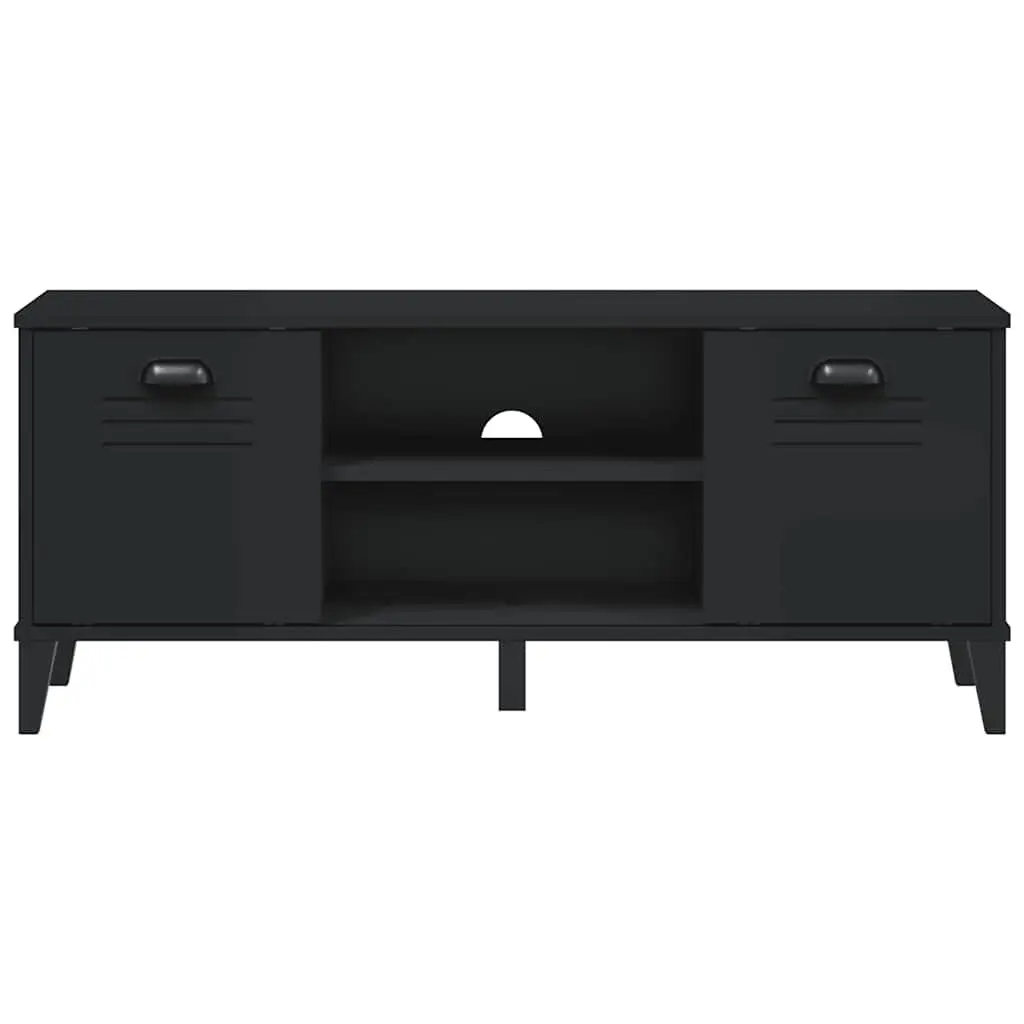 Shoe Bench Engineered Wood 106 x 35 x 45 cm Black