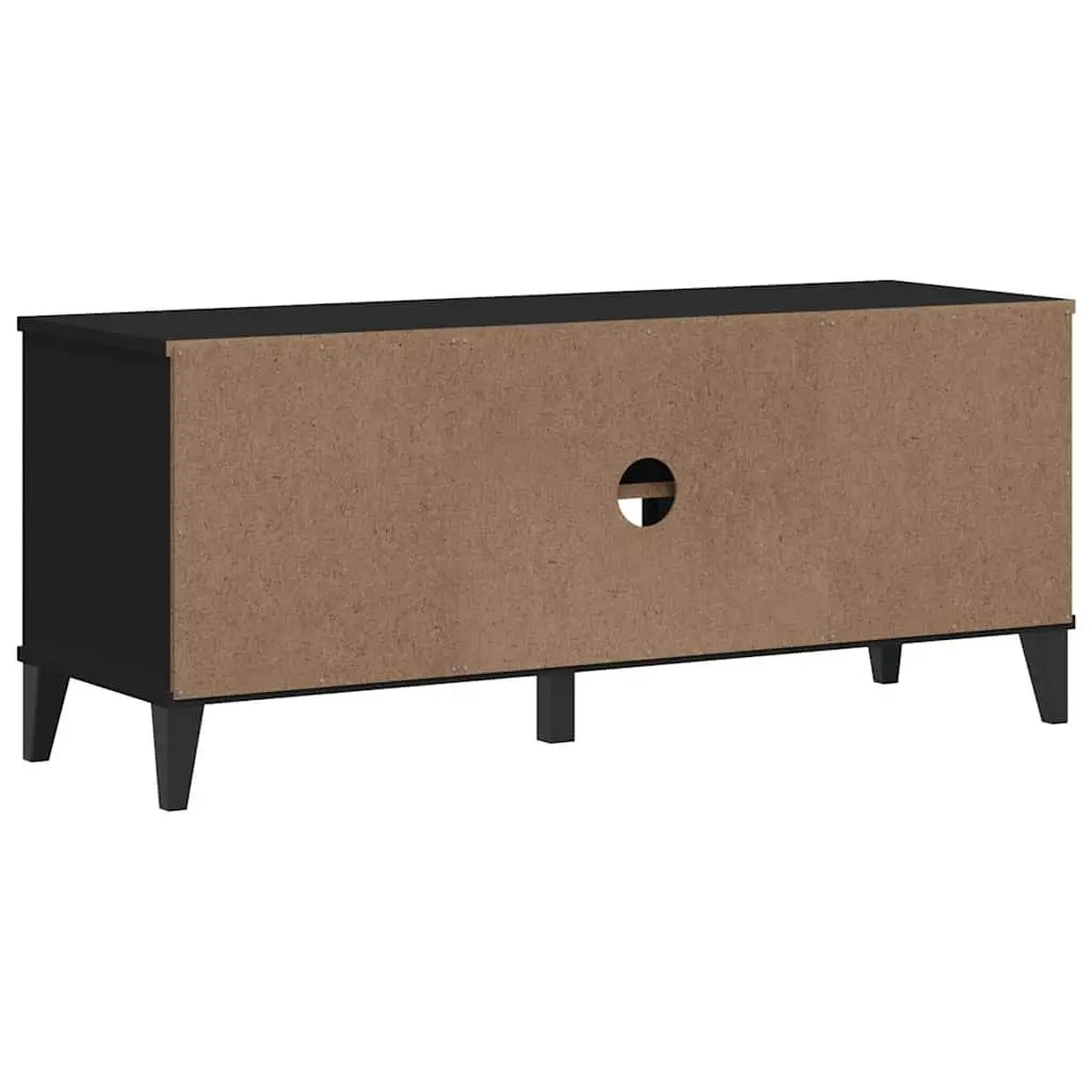 Shoe Bench Engineered Wood 106 x 35 x 45 cm Black