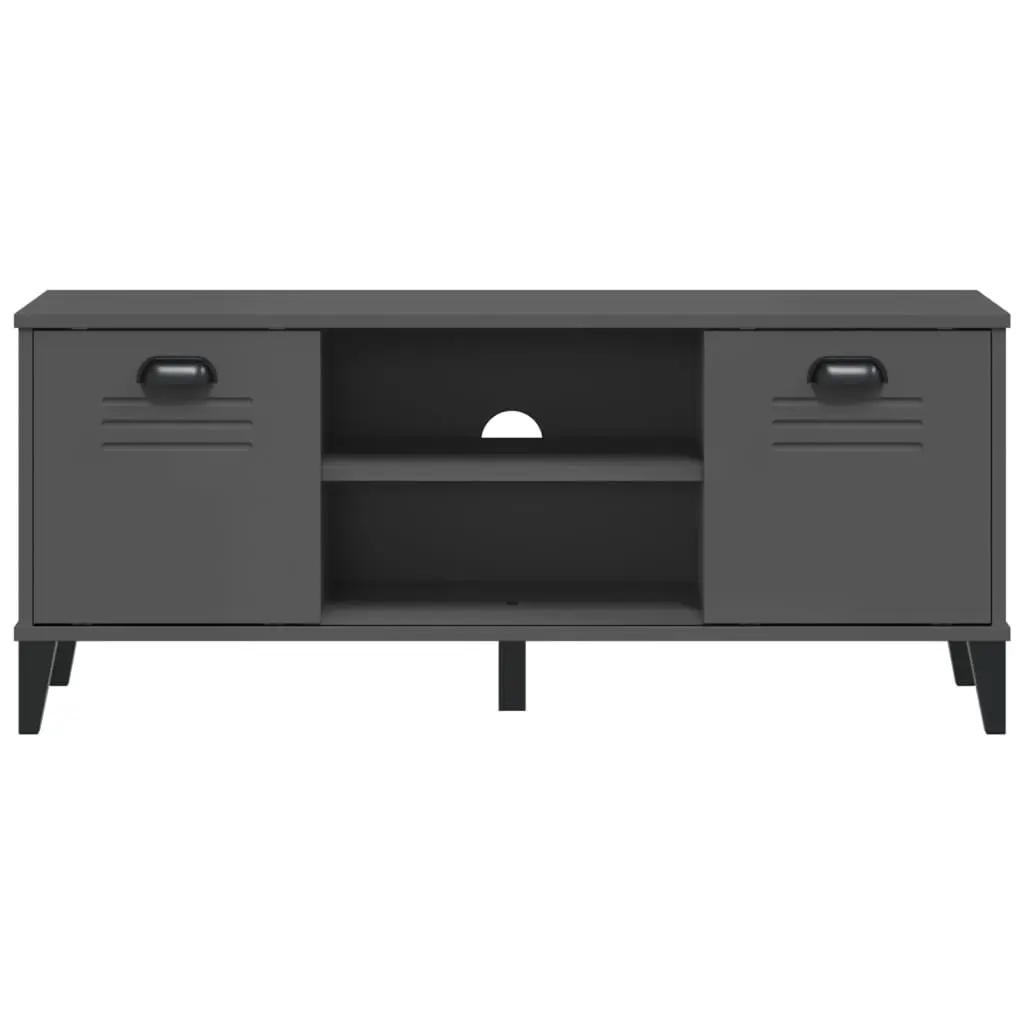 Anthracite Grey Engineered Wood Shoe Bench with Storage