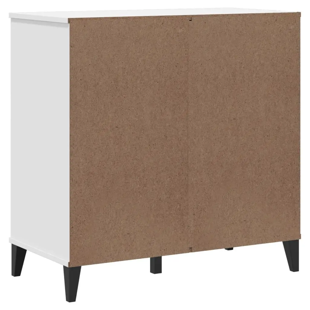 White Industrial Sideboard Storage Cabinet 80x40x80 cm