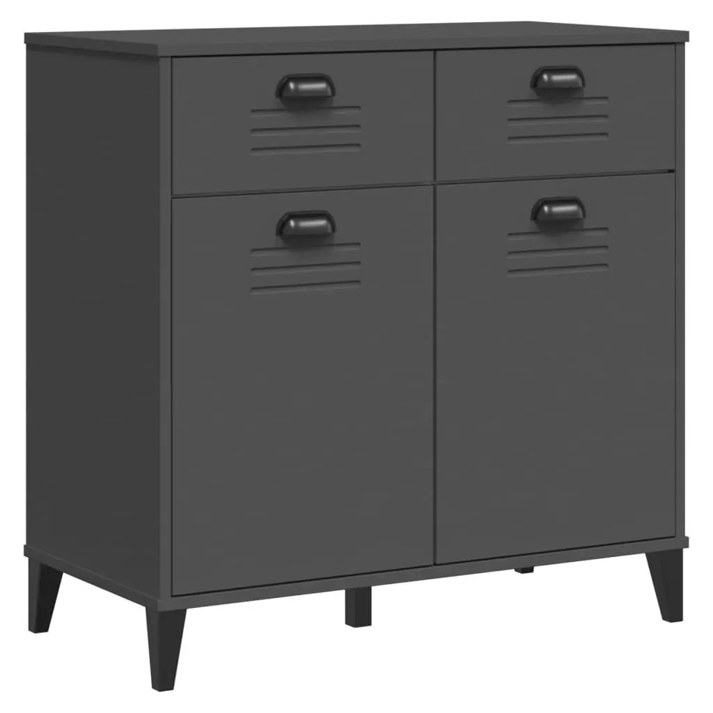 Industrial Style Anthracite Grey Sideboard Storage Unit