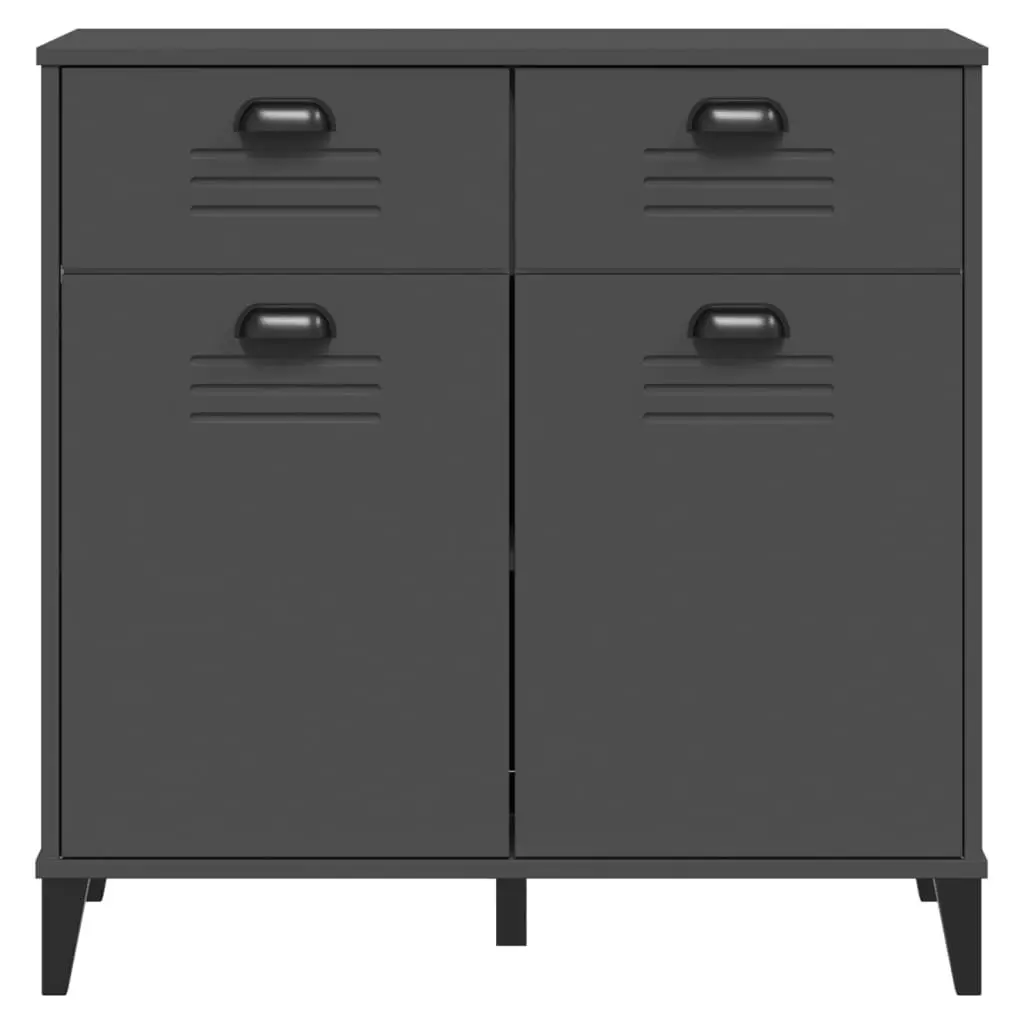 Industrial Style Anthracite Grey Sideboard Storage Unit