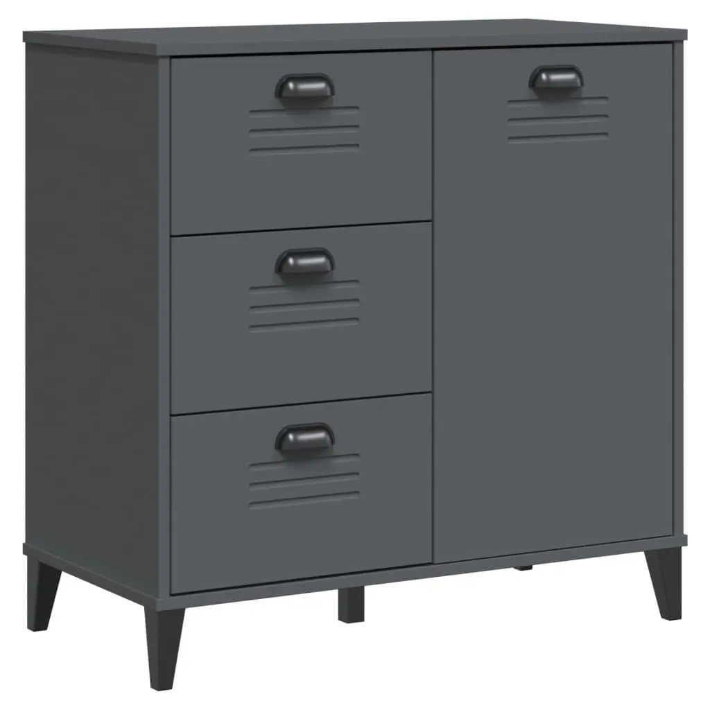 Industrial Sideboard Storage Cabinet in Anthracite Grey