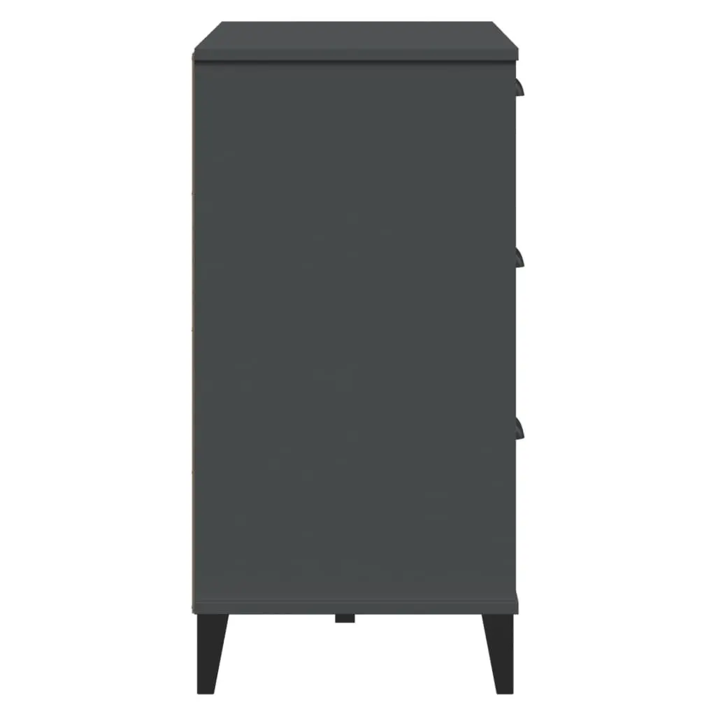 Industrial Sideboard Storage Cabinet in Anthracite Grey