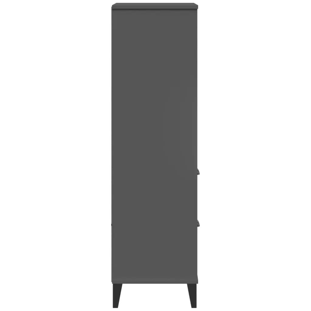 Industrial Bookcase Storage in Anthracite Grey