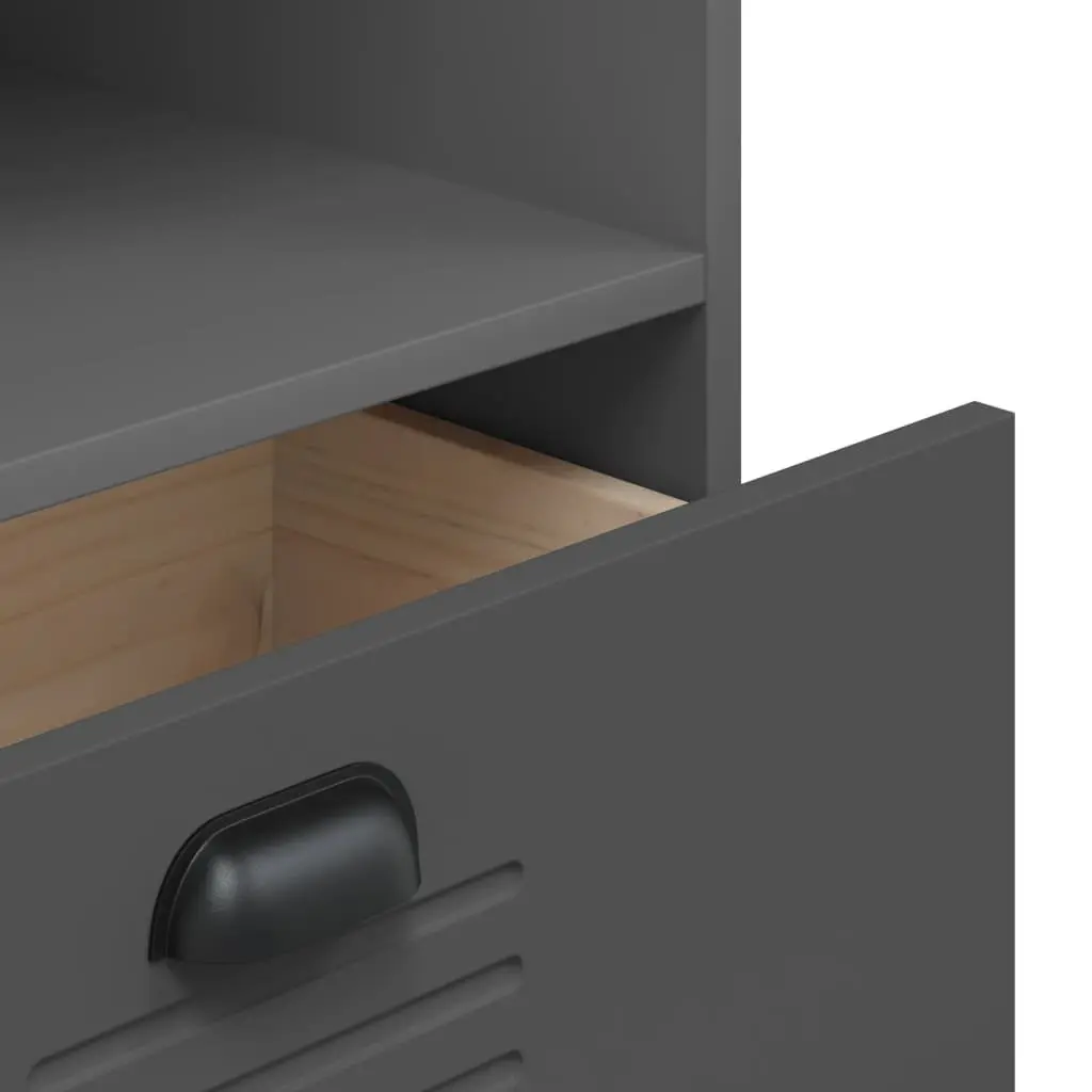 Industrial Bookcase Storage in Anthracite Grey