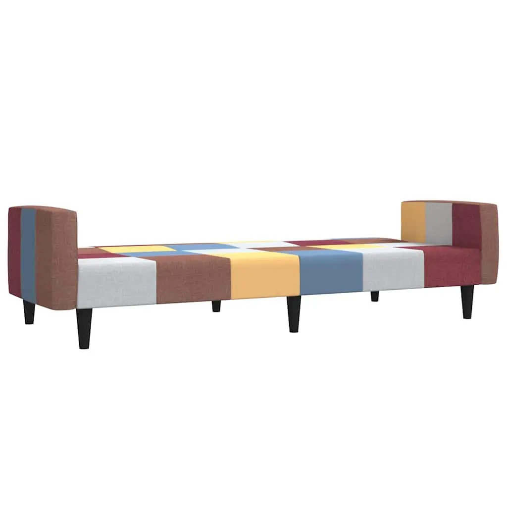 2-Seater Sofa Bed with Fabric Upholstery