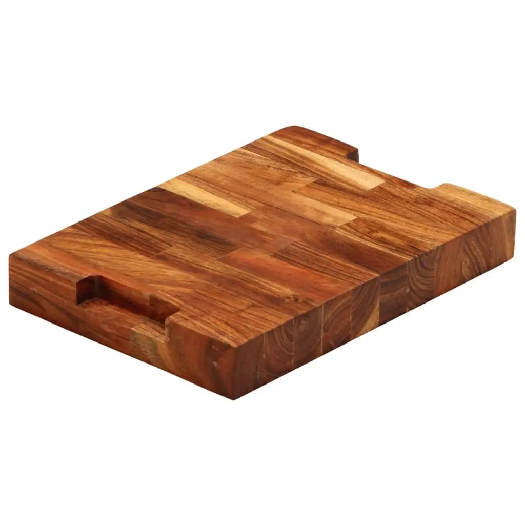 Solid Wood Chopping Board 30x21x4 cm