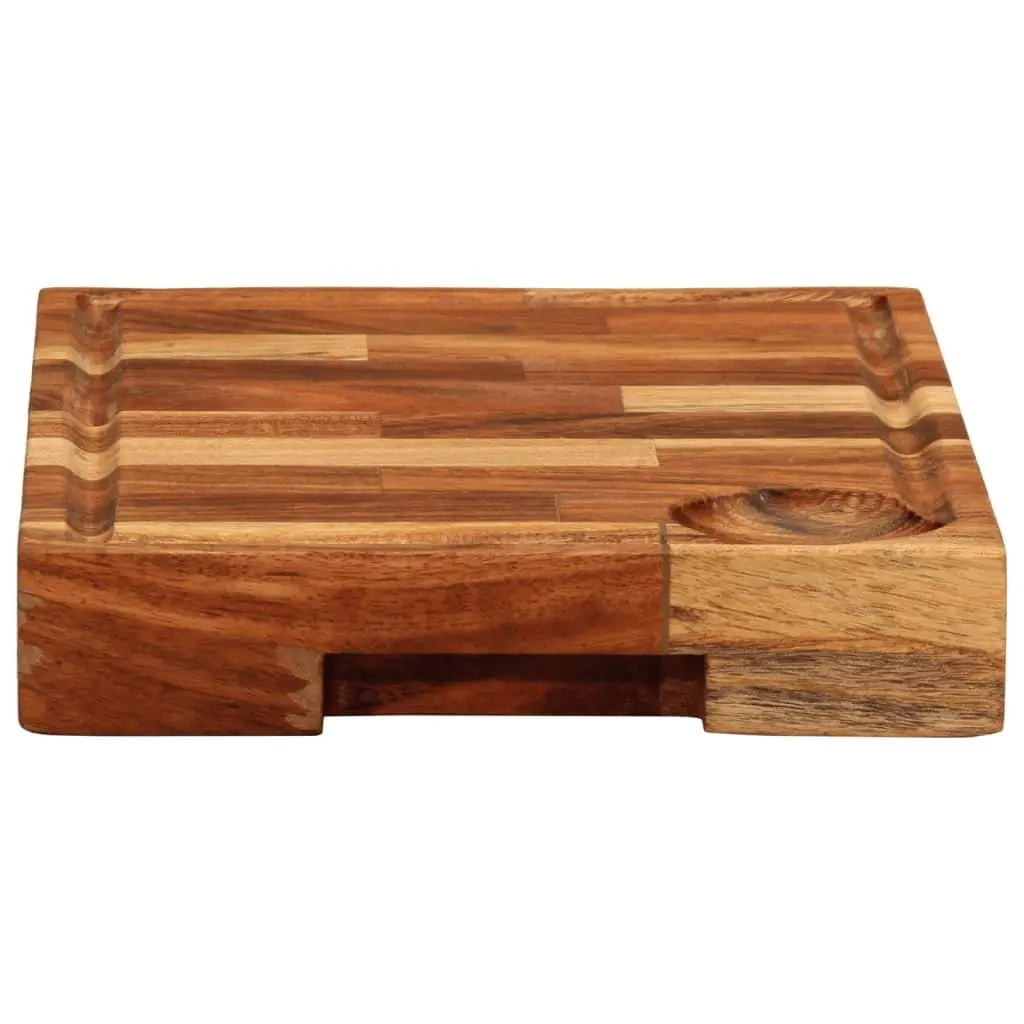 Solid Wood Chopping Board 30x21x4 cm