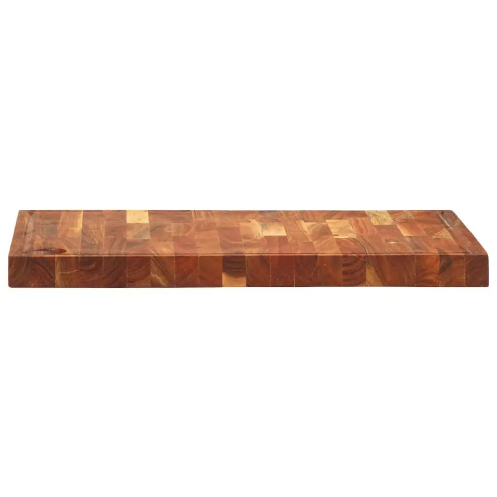 Chopping Board Solid Acacia Wood 42x30x4 cm Brown