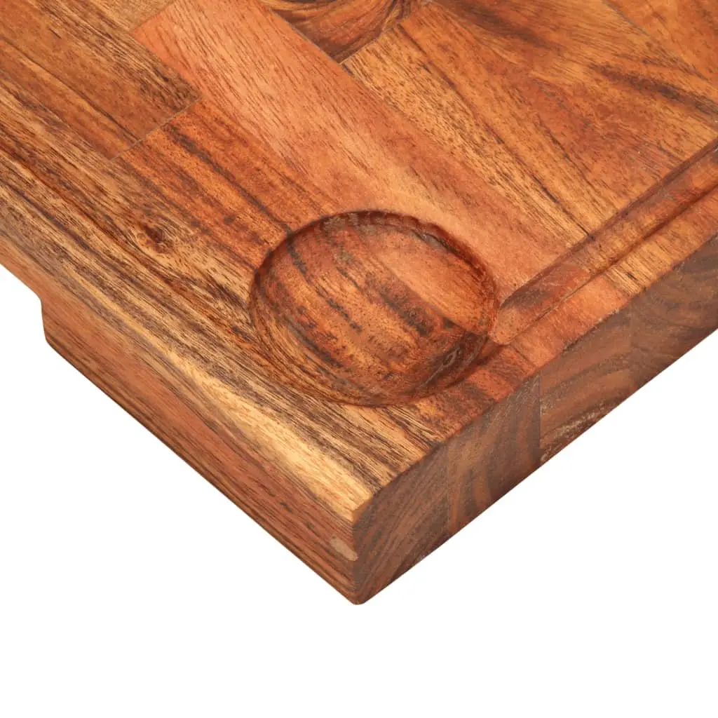 Chopping Board Solid Acacia Wood 42x30x4 cm Brown