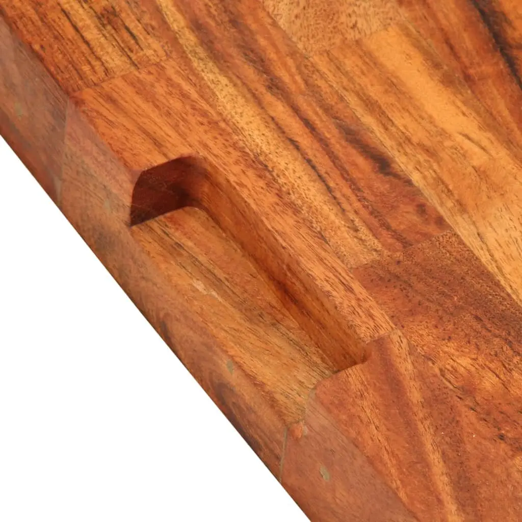 Chopping Board Solid Acacia Wood 42x30x4 cm Brown