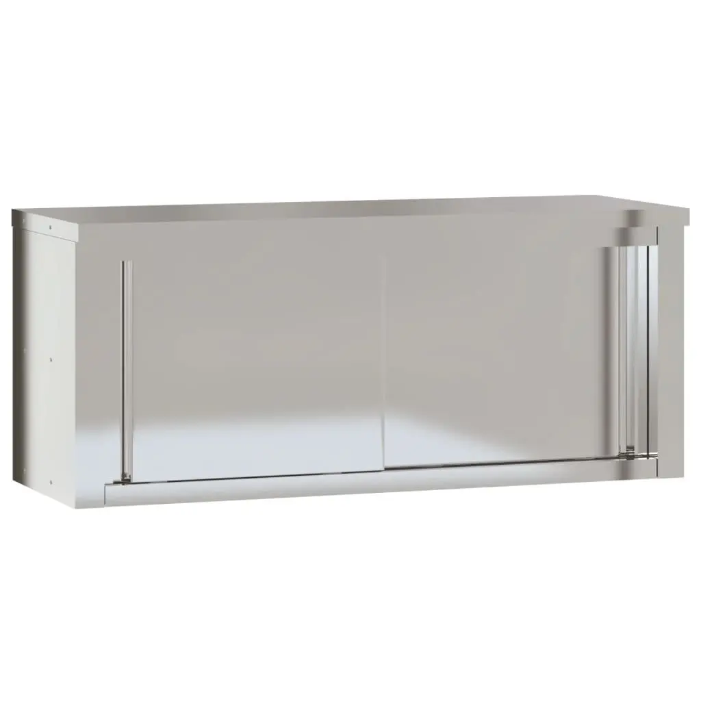 Commercial Stainless Steel Kitchen Cabinet with Sliding Doors