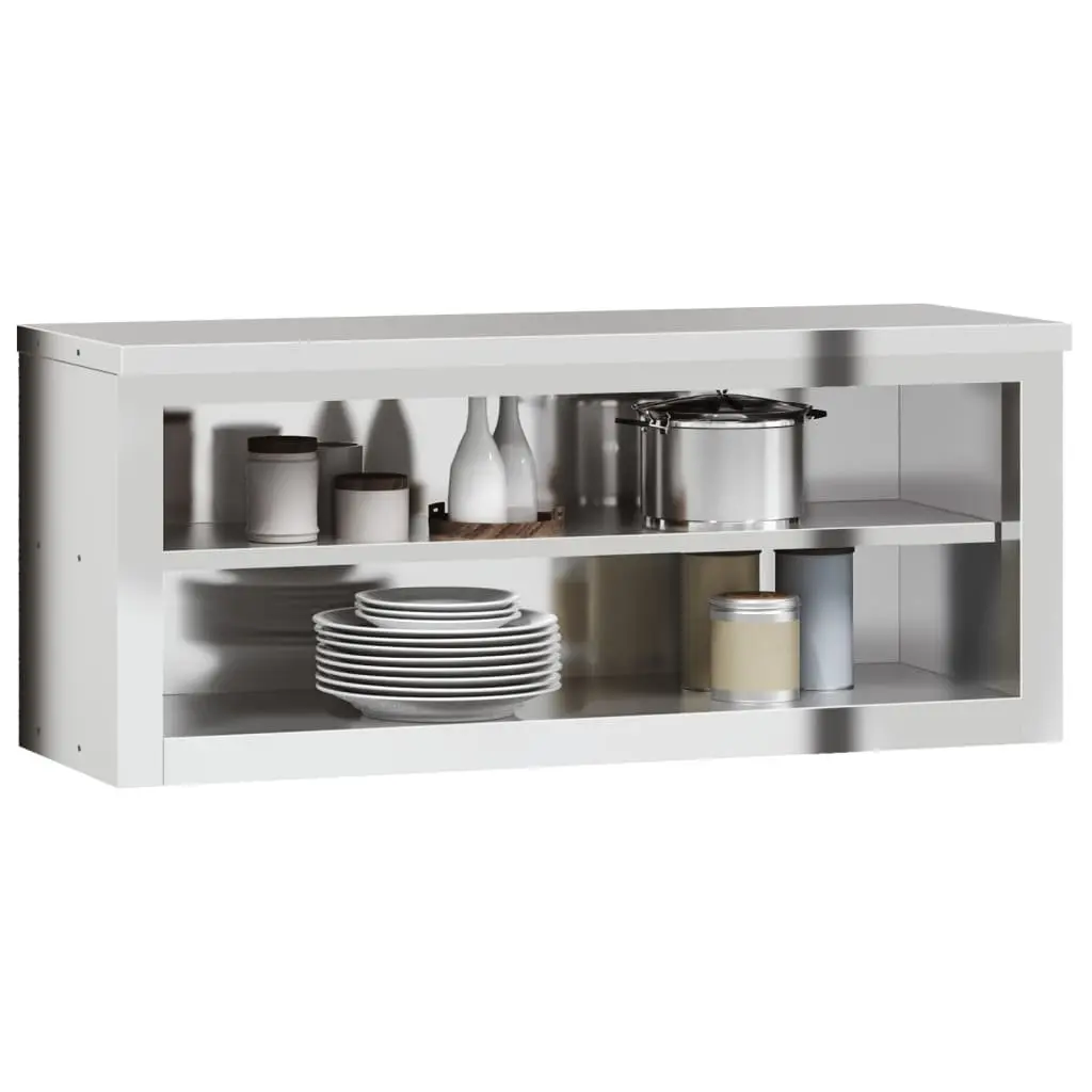 Stainless Steel Kitchen Wall Cabinet with Shelf
