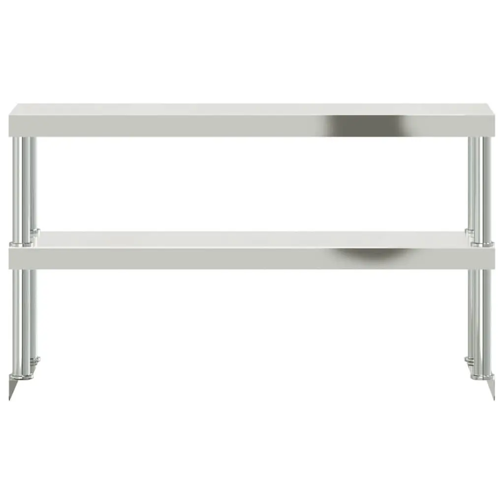 2-Tier Stainless Steel Overshelf for Work Tables
