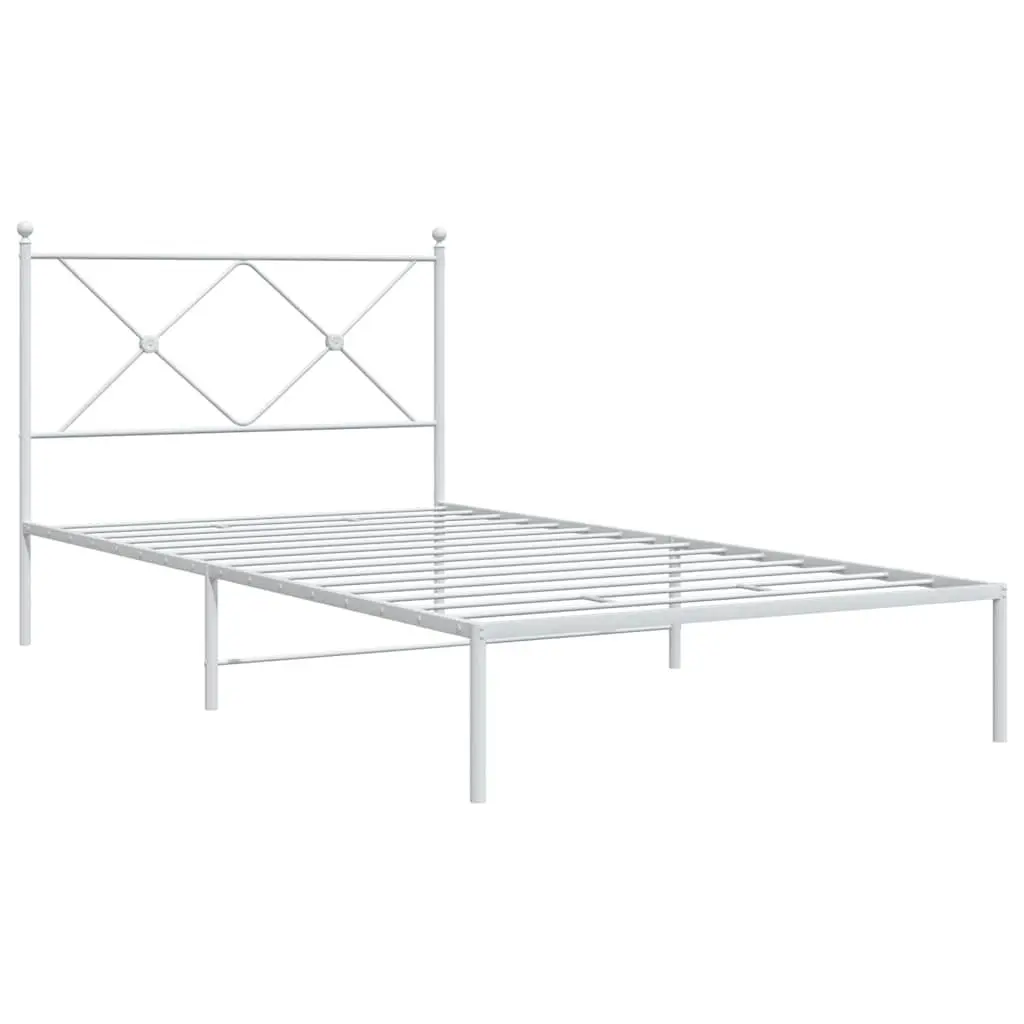 King Single Metal Bed Frame with Headboard