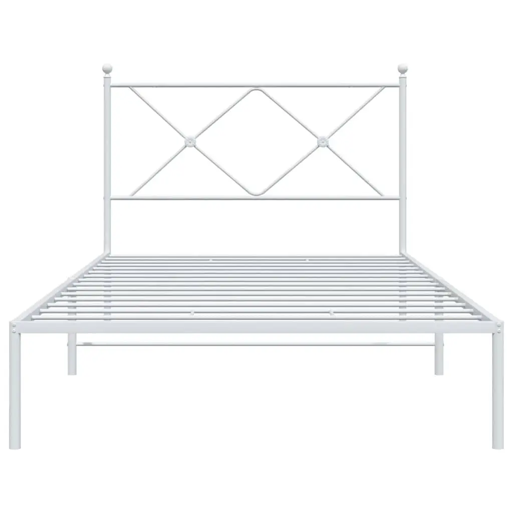 King Single Metal Bed Frame with Headboard