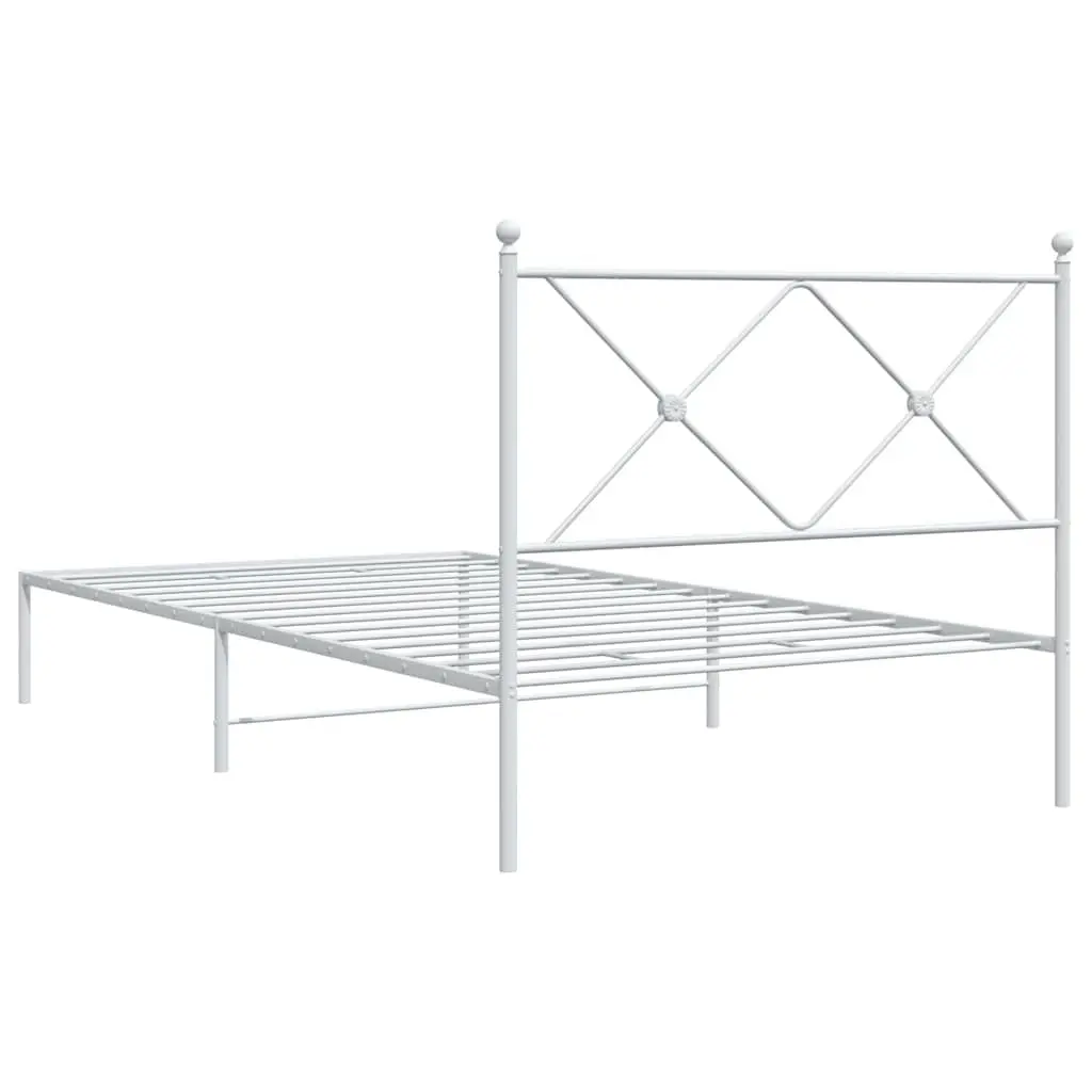King Single Metal Bed Frame with Headboard