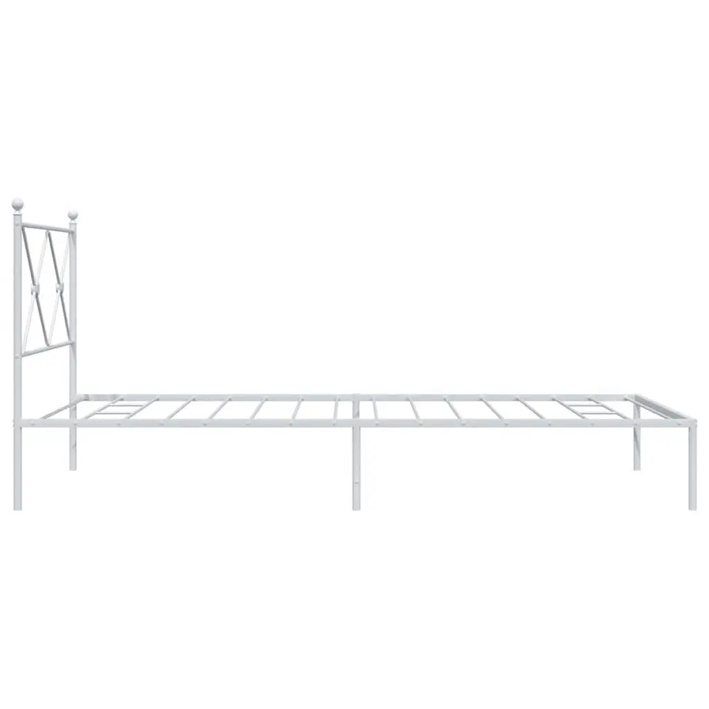 King Single Metal Bed Frame with Headboard