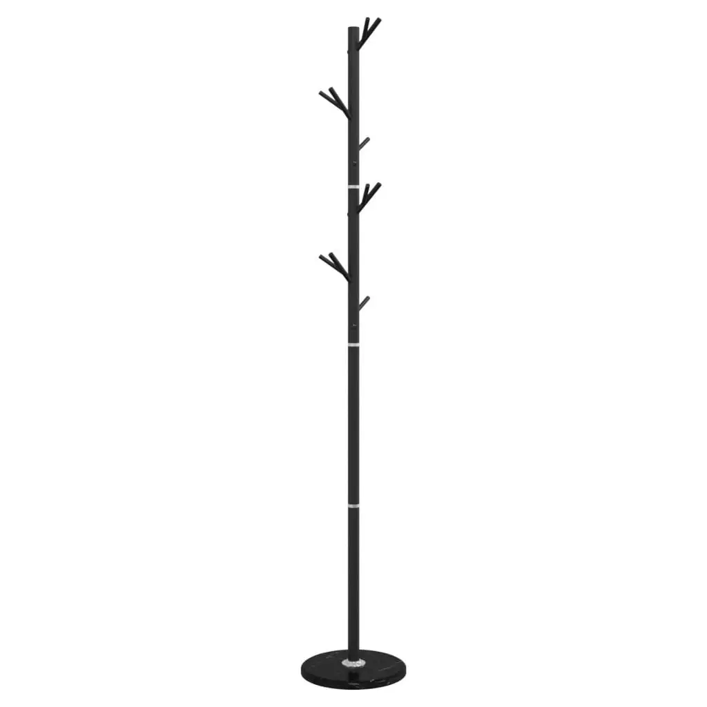 Coat Stand Iron Frame 175 cm Black 12 Hooks