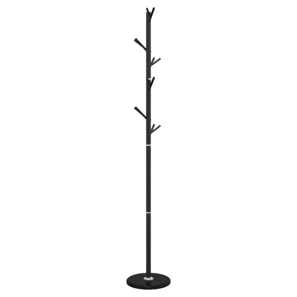 Coat Stand Iron Frame 175 cm Black 12 Hooks