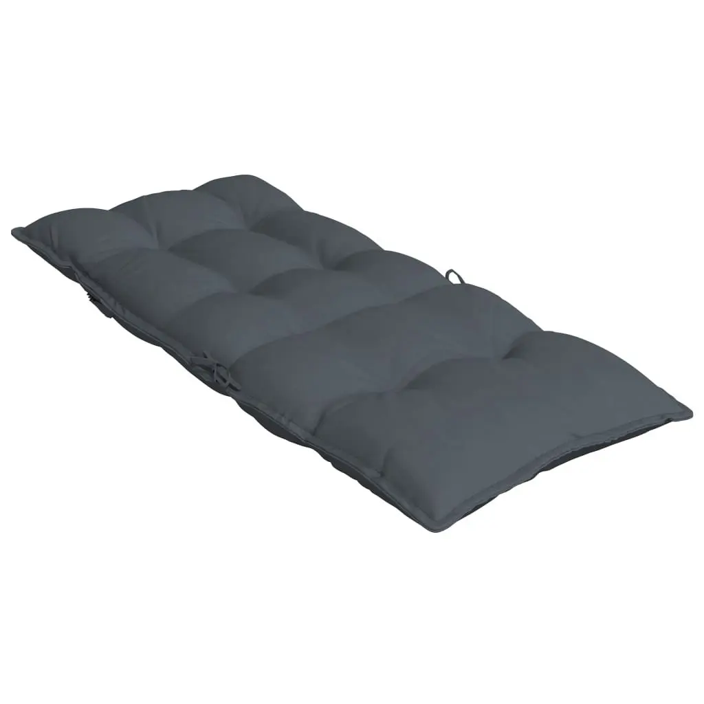 Highback Chair Cushions Oxford Fabric Anthracite 2 pcs