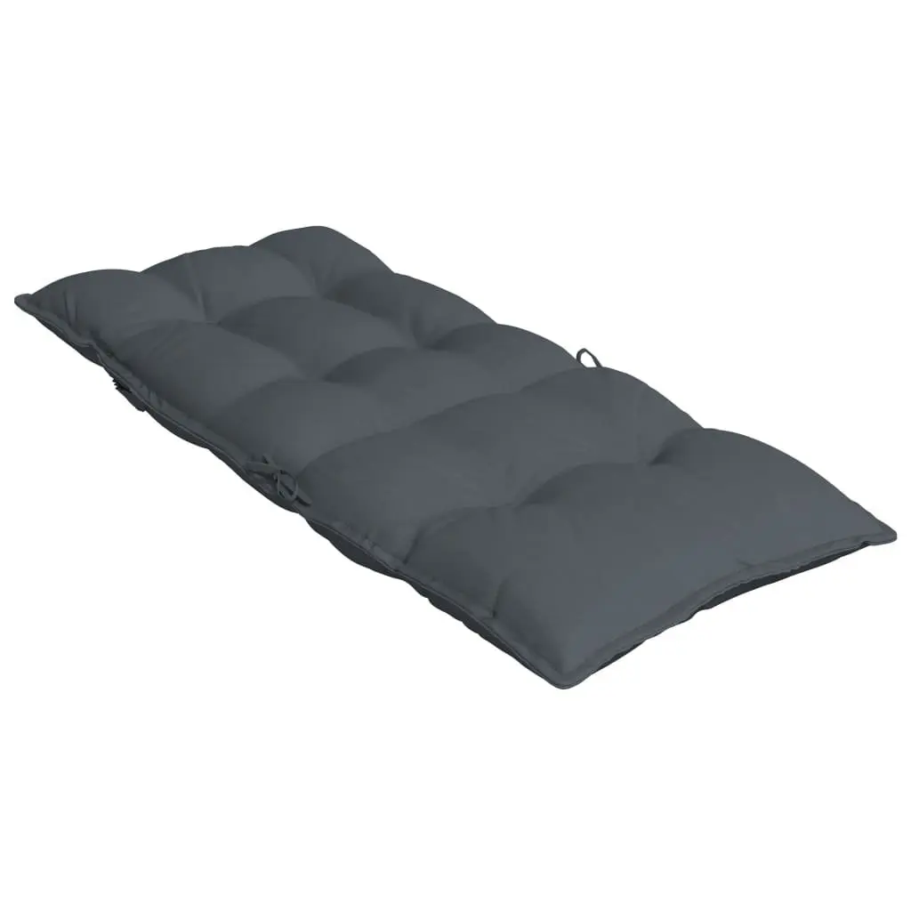 6 pcs Anthracite Highback Chair Cushions for Outdoor Use