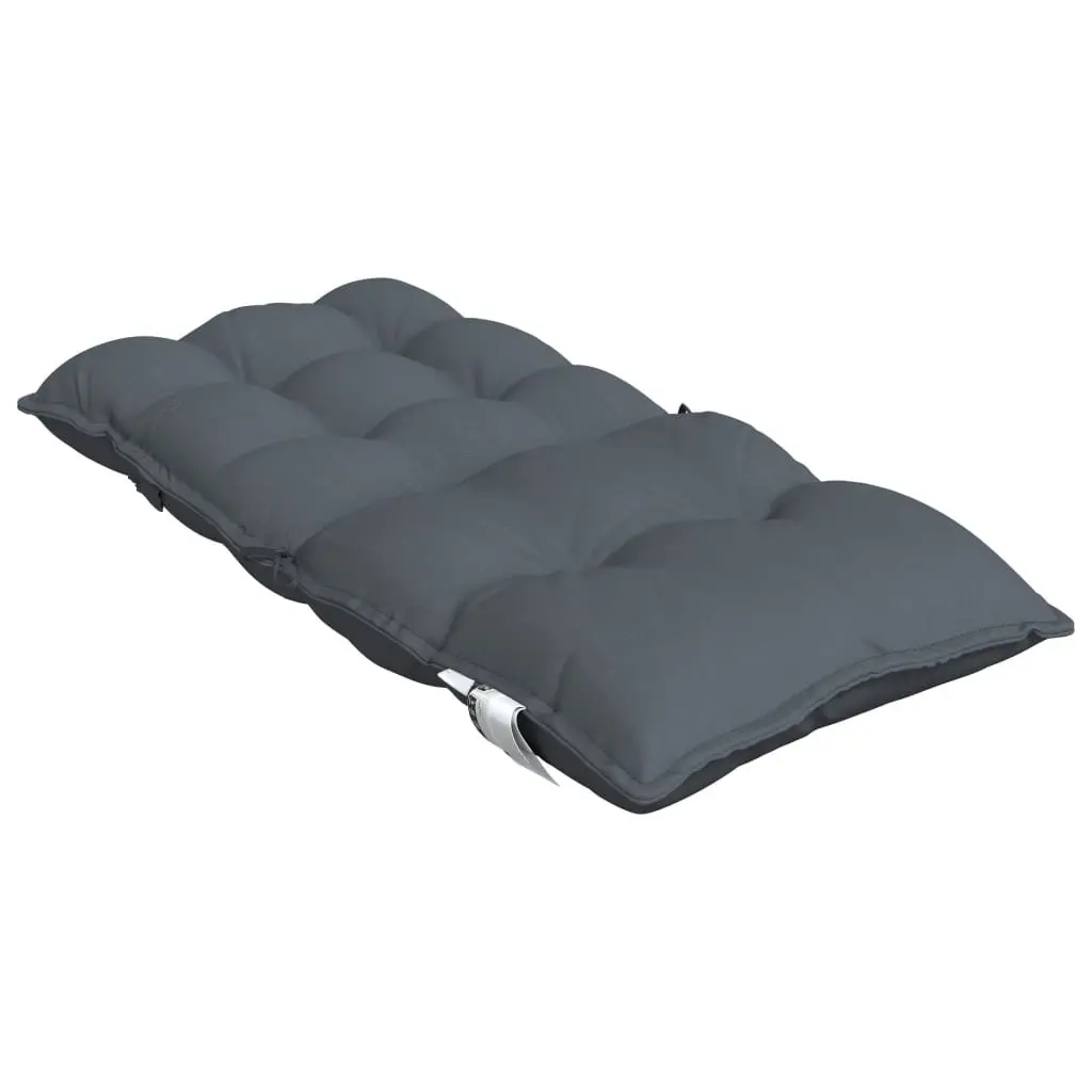 Anthracite Lowback Chair Cushions 2 pcs Oxford Fabric