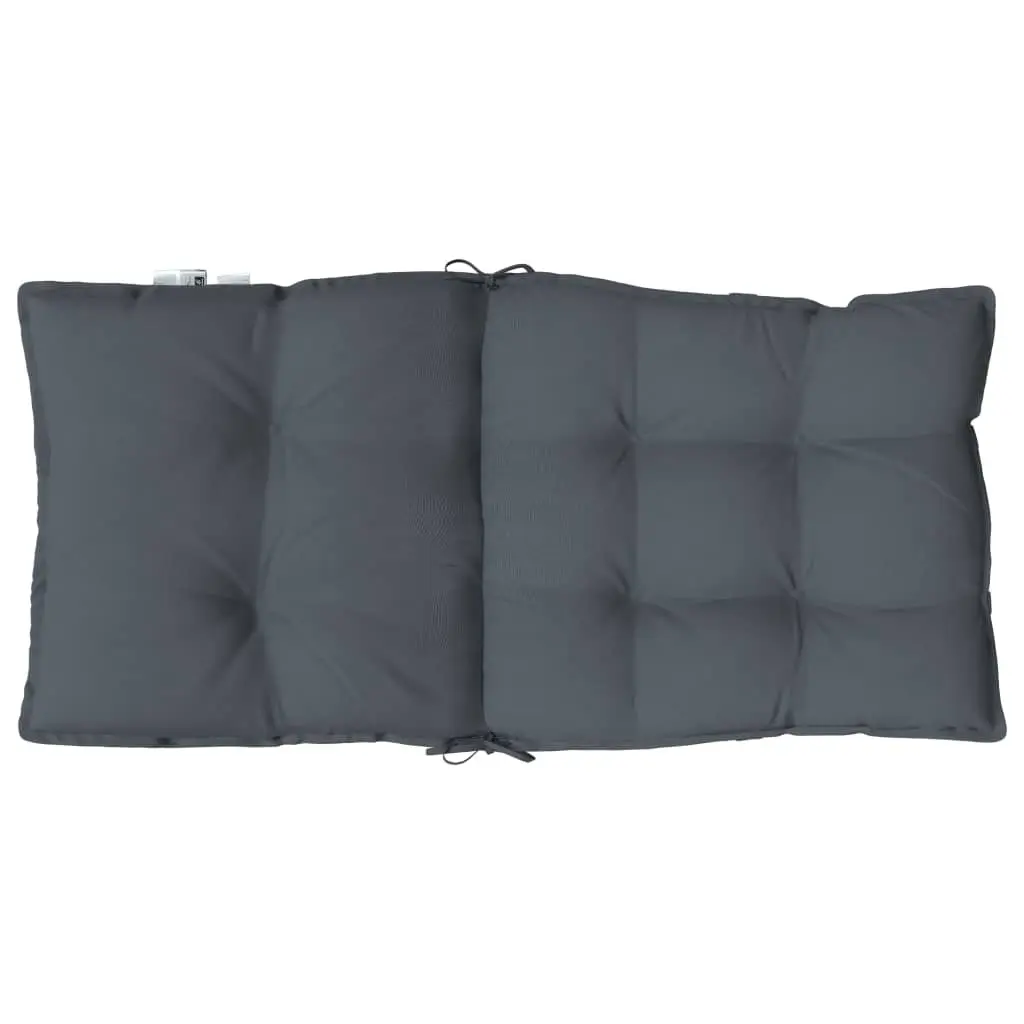 Anthracite Low Back Chair Cushions 4 Pack