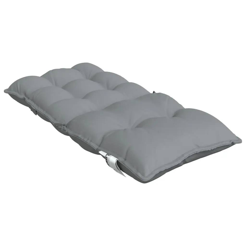Grey Oxford Lowback Chair Cushions 4-Piece Set