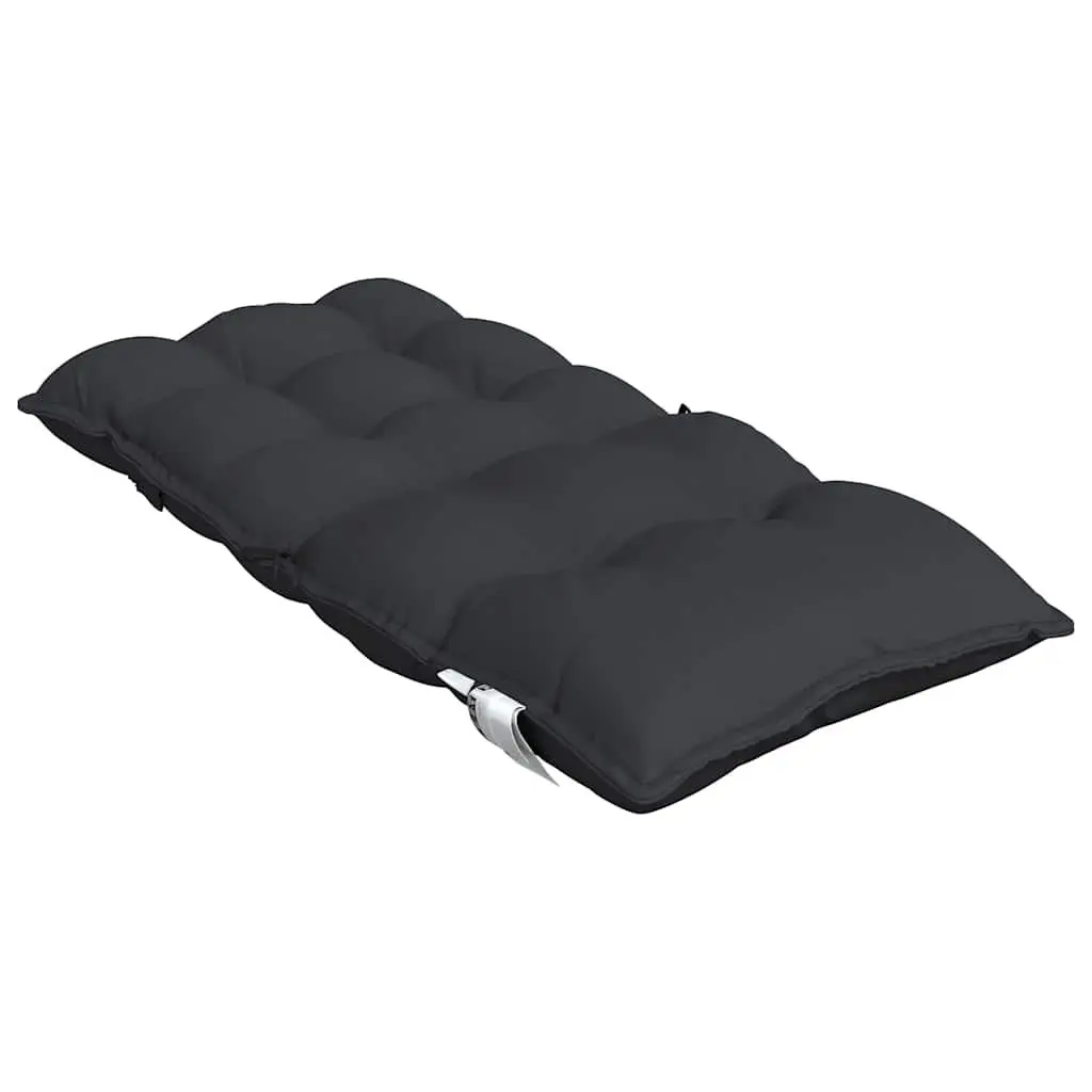 Lowback Chair Cushions Oxford Fabric 2 pcs Black