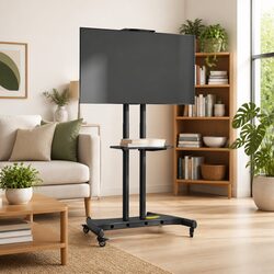 Heavy-Duty TV Stand on Wheels for 32-70 Inch Displays