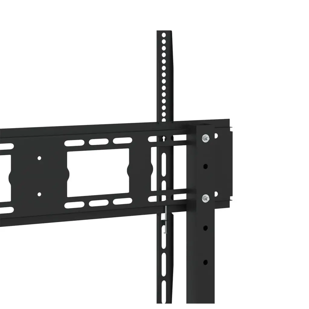 TV Stand on Wheels Steel Height Adjustable 32-90 Inch Black