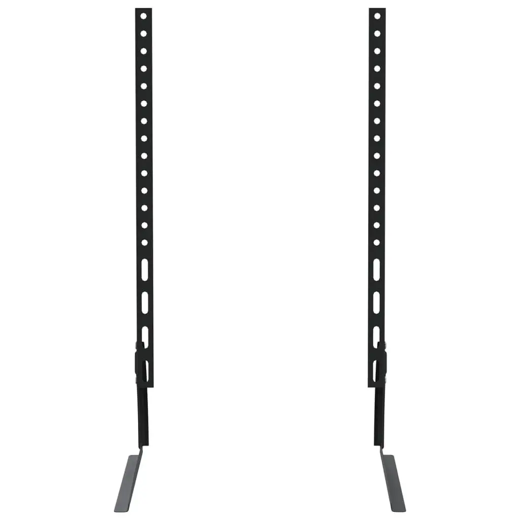 Height Adjustable Black TV Stand Mount for 37-75 Inch Screens