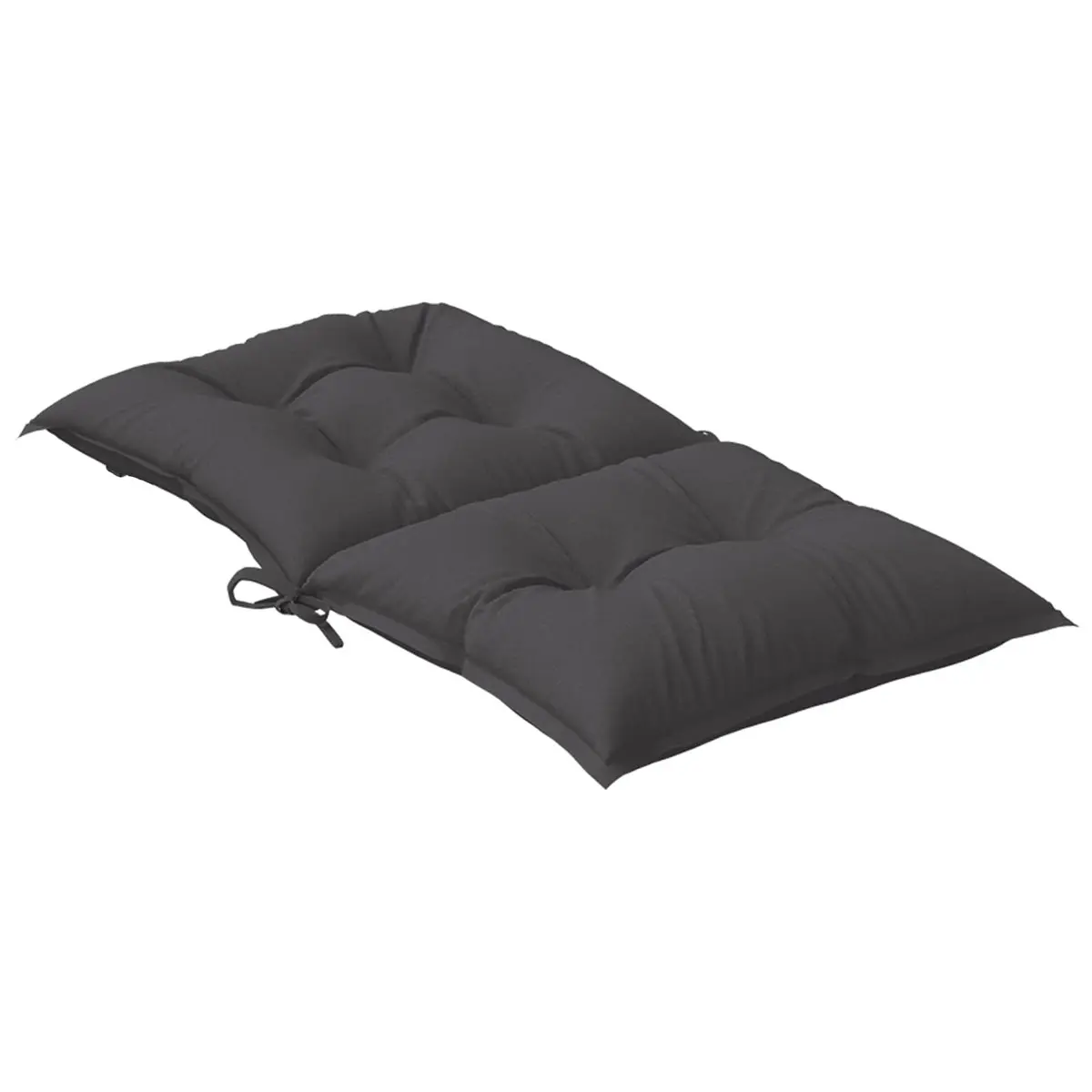 Lowback Chair Cushions Polyester 100 x 50 x 7 cm Anthracite 2 Piece