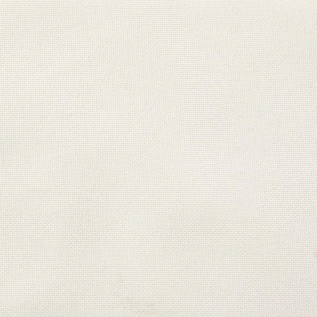 Lowback Chair Cushions Polyester 100 x 50 x 4 cm Cream 6 Pieces