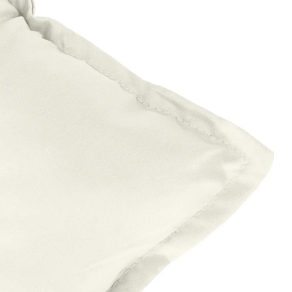 Garden Bench Cushions 2 Pieces Cream Outdoor Patio Seating Pad Cushion Set